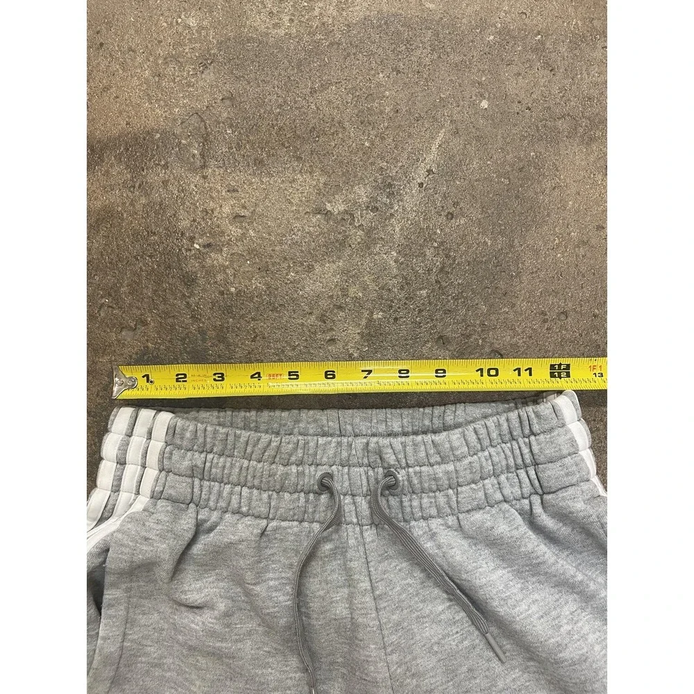 Adidas Sweatpants Youth‎ Small Gray 3-Stripes Jogger Ankle Athletic Gym Play